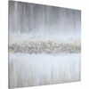 Lorell Raining Sky Frameless Abstract Art - 40" Width x 40" Height x 2" Length - 1 Each - Gray - Acrylic
