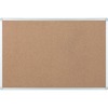 Bi-silque Ayda Cork Bulletin Board - 0.50" Height x 18" Width x 24" Depth - Cork Surface - Self-healing, Durable, Resilient, Heavy-gauge - Aluminum Fr