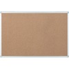 Bi-silque Ayda Cork Bulletin Board - 0.50" Height x 24" Width x 36" Depth - Cork Surface - Self-healing, Durable, Resilient, Heavy-gauge - Aluminum Fr