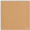 U Brands Square Cork Bulletin Board, 14 x 14 Inches, Frameless, Natural, Push Pins Included (463U00-04) - Natural Cork Surface - Self-healing, Framele