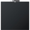 U Brands Magnetic Chalkboard - 14.67" Height x 14" Width - Black Painted Steel Surface - Square - Horizontal - 1 Each
