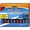 BIC Wite-Out EZ CORRECT Correction Tape - 0.20" Width x 39.40 ft Length - Tear Resistant, Odorless, Film-based - 18 / Box - Translucent, White
