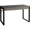 Lorell SOHO Desk with Center Drawer - 47" x 23.5"30" - 1 Drawer(s) - Band Edge - Finish: Charcoal