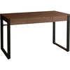 Lorell SOHO Desk with Center Drawer - 47" x 23.5"30" - 1 Drawer(s) - Band Edge - Finish: Walnut