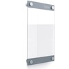 Quartet Infinity Customizable Glass Dry-Erase Board - 11" (0.9 ft) Width x 17" (1.4 ft) Height - Clear/White Glass Surface - Rectangle - Horizontal/Ve