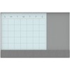 U Brands Magnetic Glass Dry Erase 3-in-1 Calendar Board - 35" (2.9 ft) Width x 47" (3.9 ft) Height - White Tempered Glass Surface - White Aluminum Fra