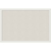 U Brands Cork Linen Bulletin Board, 30 x 20 Inches, White Wood Frame (2074U00-01) - 30" Height x 20" Width x 1" Depth - Tan Cork Surface - Self-healin