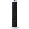 Lorell Tower Fan - 30" Diameter - 3 Speed - Sleep Mode, Breeze Mode, Oscillating, Timer - 30.2" Height x 9.5" Width x 9.5" Depth - Plastic - Black, Si