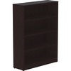 Lorell Laminate Bookcase - 0.8" Shelf, 36" x 12"48" - 4 Shelve(s) - 3 Adjustable Shelf(ves) - Square Edge - Material: Thermofused Laminate (TFL) - Fin