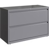 Lorell Fortress Series Lateral File - 42" x 18.6" x 28" - 2 x Drawer(s) for File - Letter, Legal, A4 - Hanging Rail, Magnetic Label Holder, Locking Dr