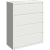 Lorell Fortress Series Lateral File - 42" x 18.6" x 52.5" - 4 x Drawer(s) for File - Letter, Legal, A4 - Lateral - Hanging Rail, Magnetic Label Holder