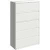 Lorell Fortress Series Lateral File w/Roll-out Posting Shelf - 42" x 18.6" x 67.6" - 5 x Drawer(s) for File - Letter, Legal, A4 - Lateral - Hanging Ra