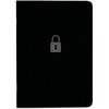 Rediform Password Notebook - 64 Pages - Sewn - 0.40" x 3.5" x 5" - Black Cover - Compact, Flexible Cover, Bilingual Format, Note Section - Recycled - 