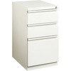 Lorell 20" Box/Box/File Mobile File Cabinet with Full-Width Pull - 15" x 19.9" x 27.8" for Box, File - Letter - Vertical - Mobility, Ball-bearing Susp