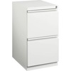 Lorell 20" File/File Mobile File Cabinet with Full-Width Pull - 15" x 19.9" x 27.8" for File - Letter - Mobility, Ball-bearing Suspension, Removable L