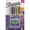 Sharpie Cosmic Color Fine Permanent Markers - Fine Marker Point - Boysenberry, Navy, Aqua, Venus Green, Jupiter Red - 5 / Pack
