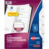 Avery&reg; Classification Folder 5-tab TOC Dividers - 30 x Divider(s) - 1-5, Table of Contents - 5 Tab(s)/Set - 8.5" Divider Width x 11" Divider Lengt