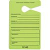 Tatco Information Sign - 50 / Pack - 3.5" Width x 5.5" Height - Rectangular Shape - Hanging - Fluorescent Green