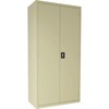 Lorell Fortress Series Janitorial Cabinet - 36" x 18" x 72" - 4 x Shelf(ves) - Hinged Door(s) - Locking System, Welded, Sturdy, Recessed Locking Handl