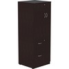 Lorell Essentials Series Tall Storage Cabinet - 23.6" x 23.6"65.6" Cabinet - 2 x File Drawer(s) - 1 Door(s) - 2 Shelve(s) - Material: Laminate, Medium