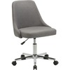 Lorell Resimercial Low-back Task Chair with Arms - 22.5" x 24.4"31.5" - Material: Fabric - Finish: Gray