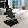 Advantagemat&reg; Black Vinyl Lipped Chair Mat for Carpets - 36" x 48" - 48" Length x 36" Width x 0.090" Depth x 0.090" Thickness - Lip Size 20" Lengt