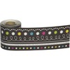 Teacher Created Resources Straight Rolled Border Trim - Chalkboard Brights - 3" Width x 600" Length - Multicolor - 1 / Roll