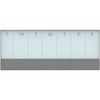 U Brands Magnetic Weekly Calendar Glass Dry Erase Board, Only for use with HIGH Energy Magnets, 14.25 x 35 Inches, White Aluminum Frame (3199U00-01) -