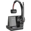 Plantronics Savi Wireless Headset System - Mono - Wireless - Bluetooth/DECT 6.0 - 590 ft - 20 Hz - 20 kHz - Over-the-head - Monaural - Noise Cancellin