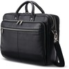 Samsonite Carrying Case (Briefcase) for 15.6" Notebook - Black - Bend Resistant, Tear Resistant, Damage Resistant, Anti-slip - Leather Body - Handle, 