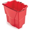 Rubbermaid Commercial WaveBrake 18 QT Dirty Water Bucket - 4.50 gal - 14" x 9.8" - Plastic - Red - 1 Each