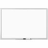 U Brands Magnetic Dry Erase Board - 23" (1.9 ft) Width x 35" (2.9 ft) Height - White Painted Steel Surface - Silver Aluminum Frame - Rectangle - Horiz
