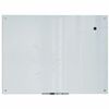 U Brands Magnetic Glass Dry Erase Board - 35" (2.9 ft) Width x 47" (3.9 ft) Height - Frosted White Tempered Glass Surface - Rectangle - Horizontal/Ver