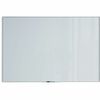 U Brands Glass Dry Erase Board - 47" (3.9 ft) Width x 70" (5.8 ft) Height - Frosted White Tempered Glass Surface - White Aluminum Frame - Rectangle - 