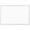 U Brands Magnetic Dry Erase Board - 20" (1.7 ft) Width x 30" (2.5 ft) Height - White Painted Steel Surface - White Wood Frame - Rectangle - Horizontal