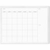 U Brands Magnetic Dry Erase Calendar - 30" (2.5 ft) Width x 40" (3.3 ft) Height - White Painted Steel Surface - White Wood Frame - Rectangle - Horizon