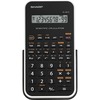 Sharp EL-501X2BWH Scientific Calculator - 146 Functions - Battery Powered, Large LCD, Durable, Hard Case - 1 Line(s) - 10 Digits - LCD - Battery Power