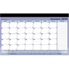 Brownline Magnetic Calendar - Monthly - 12 Month - January 2024 - December 2024 - 1 Month Single Page Layout - Twin Wire - Desk Pad - Multi - Chipboar