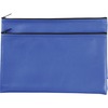 Sparco Carrying Case (Wallet) Cash, Check, Receipt, Office Supplies - Blue - Polyvinyl Chloride (PVC) Body x 11" Width x 6" Depth - 2 / Pack