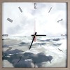 Lorell Seawave Art Clock - Analog - Quartz - Brown