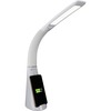 OttLite Purify LED Desk Lamp with Wireless Charging and Sanitizing - 12" Height - 5" Width - LED Bulb - USB Charging, Flexible Neck, Sanitizing, Qi Wi