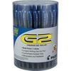 G2 1.0mm Gel Pens - Bold Pen Point - 1 mm Pen Point Size - Refillable - Retractable - Blue Gel-based Ink - Clear Barrel - 36 / Pack