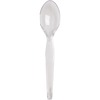 Dixie Heavyweight Plastic Cutlery - 1000/Carton - Teaspoon - 1 x Teaspoon - Breakroom - Disposable - Clear