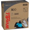 Wypall Power Clean X80 Heavy Duty Cloths - 16.80" Length x 8.34" Width - 80 / Box - 5 / Carton - Absorbent, Durable, Reusable, Foldable, Contaminant-f