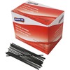 Genuine Joe Plastic Stirrers - 5.5" Length - Plastic, Polypropylene - 1000 / Box - Black