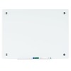 Bi-silque Magnetic Glass Dry Erase Board - 18" (1.5 ft) Width x 24" (2 ft) Height - White Glass Surface - Rectangle - Horizontal/Vertical - Magnetic -