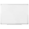 MasterVision Porcelain Magnetic Dry Erase Board - 96" (8 ft) Width x 48" (4 ft) Height - White Ceramic Steel Surface - Aluminum Frame - Rectangle - Ho