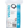 VELCRO&reg; Reusable Thin Straps - Fabric, Nylon - 100 / Pack - Black, Red