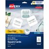 Avery&reg; Clean Edge Square Cards, Rounded Corners, 2.5" x 2.5" (35702) - 110 Brightness - 8 1/2" x 11" - 93 lb Basis Weight - 254 g/m&#178; Grammage