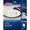 Avery&reg; Place Cards With Gold Border 1-7/16" x 3-3/4" , 65 lbs. 150 Cards - 97 Brightness - 3 3/4" x 1 7/16" - 65 lb Basis Weight - 176 g/m&#178; G